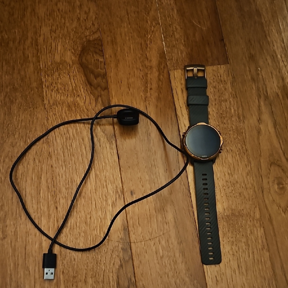 Suunto Smartwatch with Olive Strap and Bronze Bezel